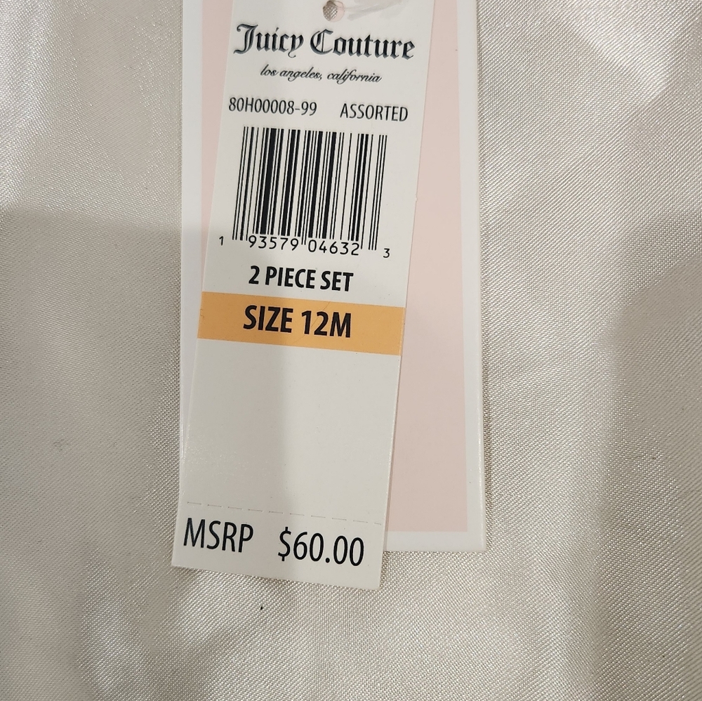 Toddler Juicy Couture Gray 2 Piece Set